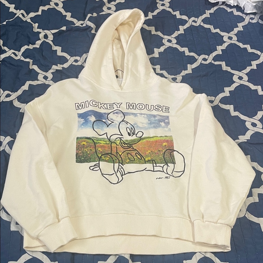 Disney Cream Mickey Mouse Sweatshirt